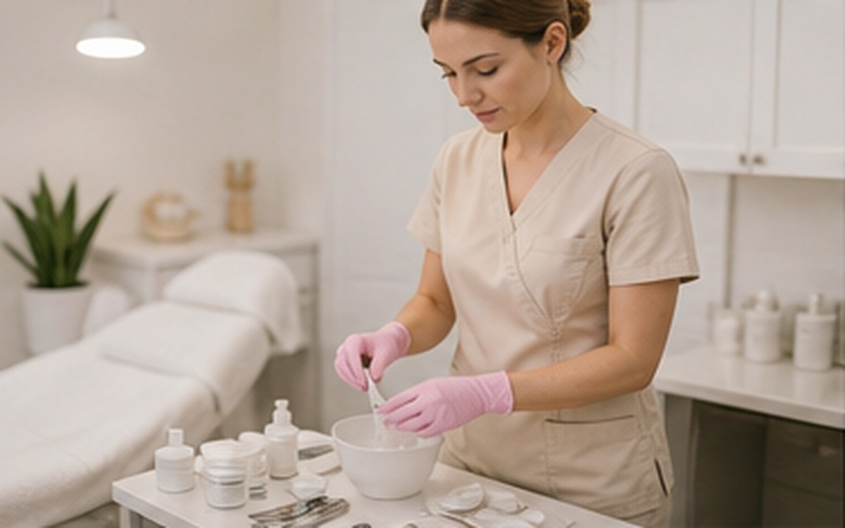 Aesthetician Skincare Treatment Room