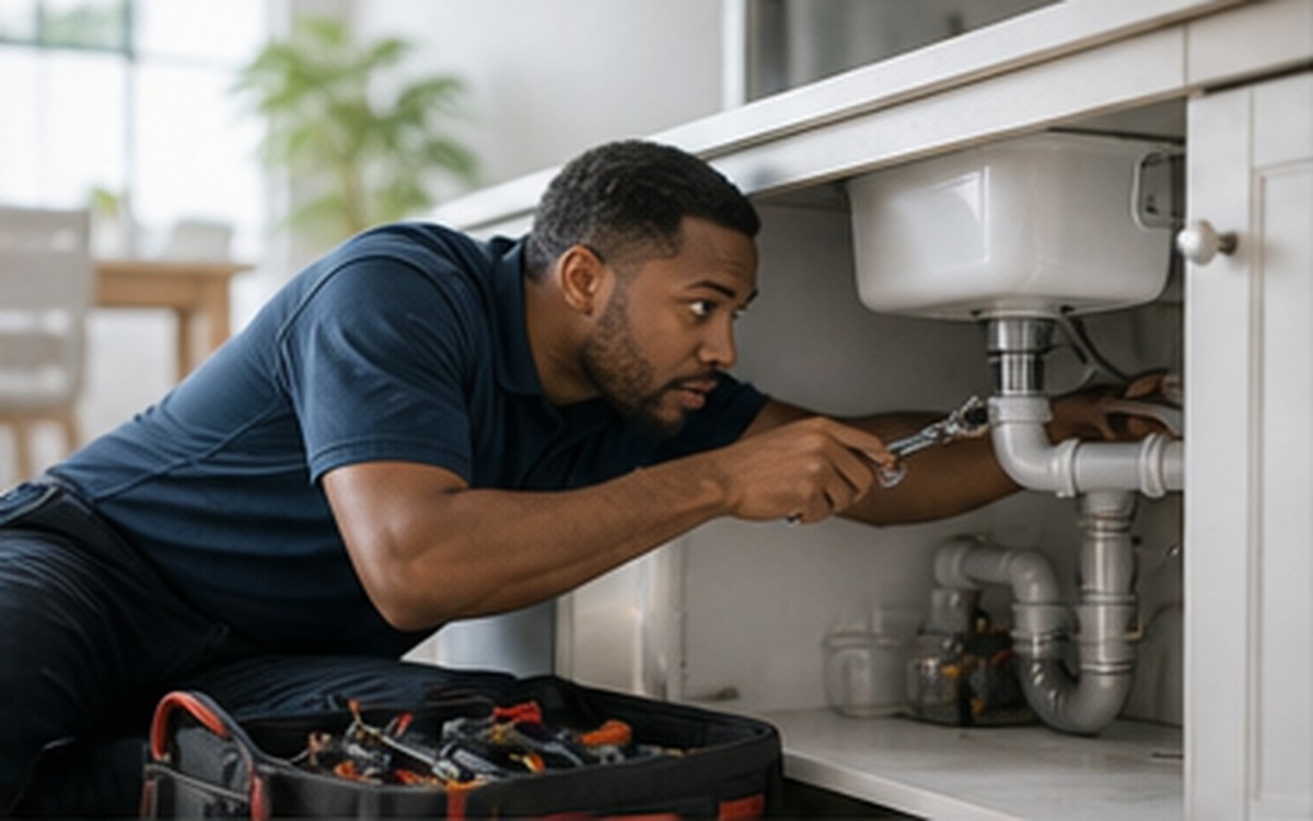 Plumber Under Sink Repair
