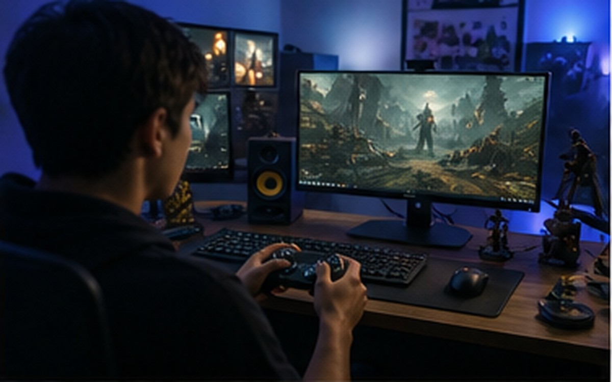 Video Game Studio Desk