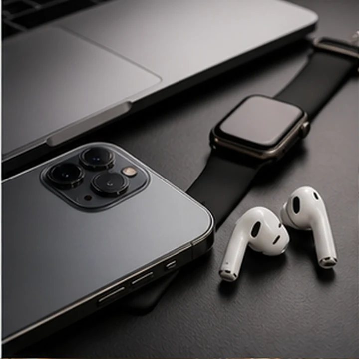 Macro Phone and Earbuds Detail