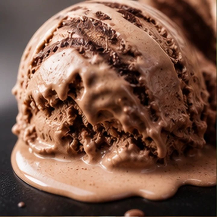 Melting Chocolate Ice Cream Macro