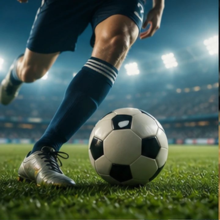 Soccer Player Stadium Action