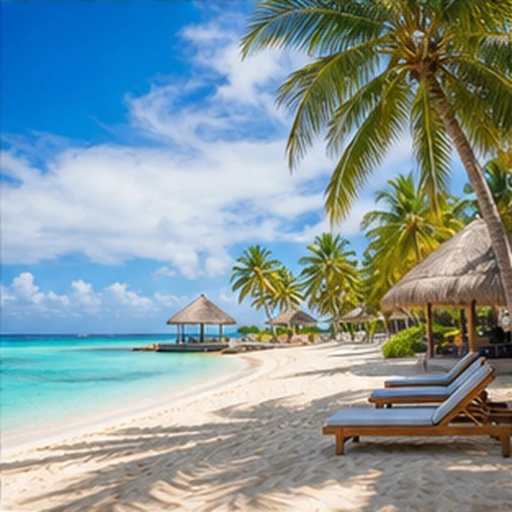 Tropical Beach Resort View